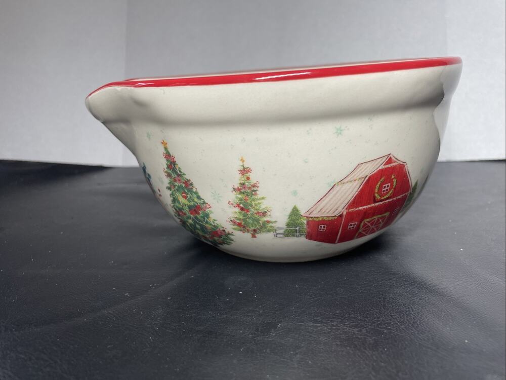 The Pioneer Woman Stoneware Wishful Winter Small Mixing Bowl 6" Diameter